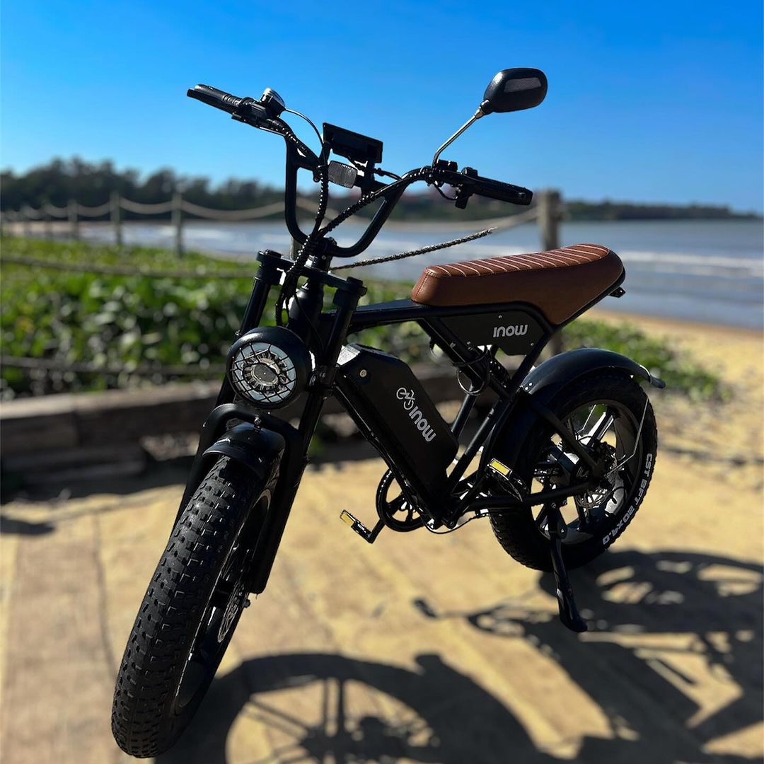 Bicicleta Elétrica Inow V9+ 750W com Freio Traseiro Hidráulico 48V
