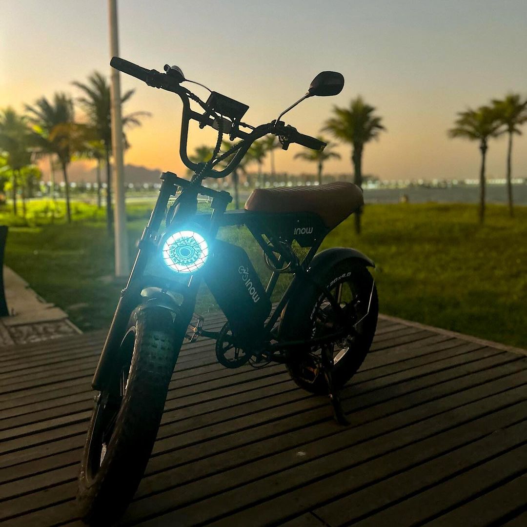 Bicicleta Elétrica Inow V9+ 750W com Freio Traseiro Hidráulico 48V